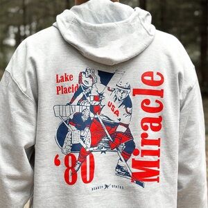 USA “Miracle on Ice” Hockey Hoodie 🇺🇸🇺🇸🏒🏒 SIZE XL